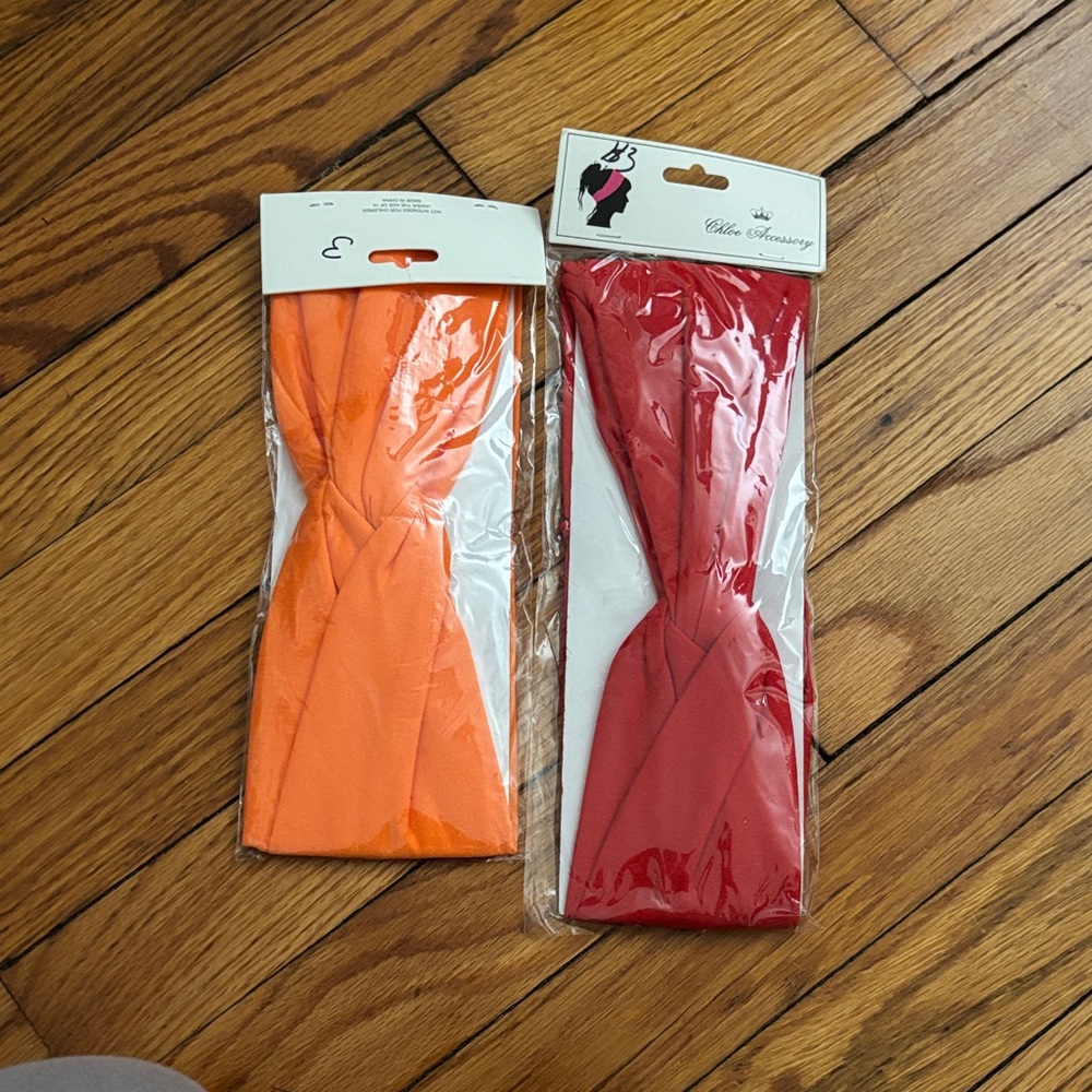Orange and Red Headbands